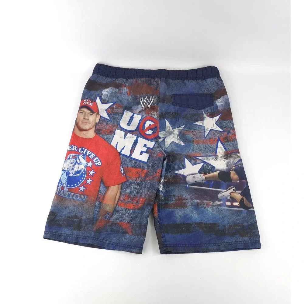 World Wrestling Entertainment WWE John Cena Board Shorts Swim Youth Sz XL 14/16